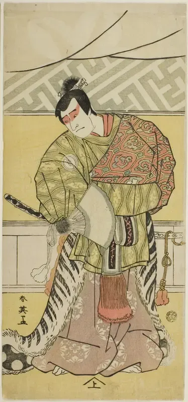 Actor Sakata Hangorô III as Takechi Mitsuhide in “Muromacho Chronicle in Kana Script” (“Kanagaki Muromachi bundan”)