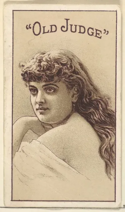 Actress from the Old Judge series (N167) for Old Judge Cigarettes