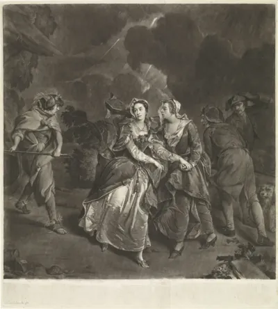 Actrice Susannah Maria Cibber in de rol van Cordelia