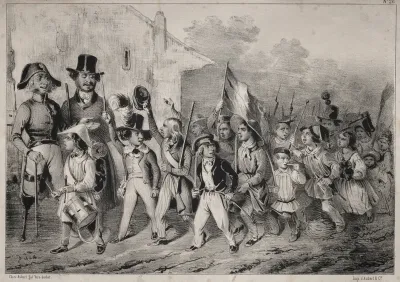 Actualités:  Bon!  Les moutards en veulent sussi!  quand on parle de guerre!  comme toute ca prend feu! ... On voit que c'est de la plante indigène!... ca promet!!