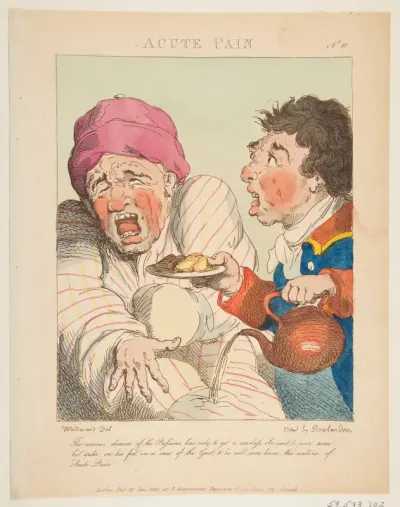 Acute Pain (Le Brun Travested, or Caricatures of the Passions)