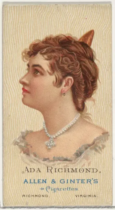 Ada Richmond, from World's Beauties, Series 2 (N27) for Allen & Ginter Cigarettes