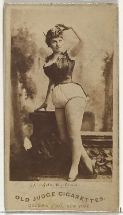Ada Van Loan, from the Actors and Actresses series (N171) for Old Judge Cigarettes