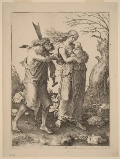 Adam and Eve after Their Expulsion from Paradise