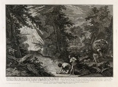 Adam and Eve are condemned to a life of work outside Eden