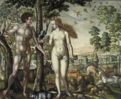 Adam and Eve in Paradise