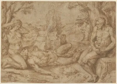 Adam and Eve Mourning the Death of Abel