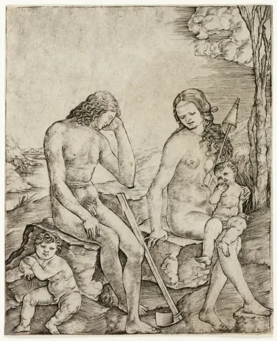 Adam and Eve with Infants Cain and Abel