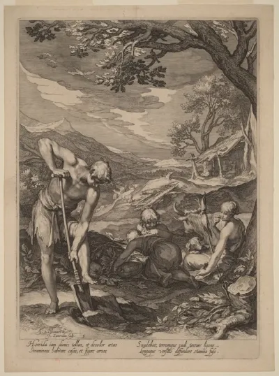Adam and Eve Working