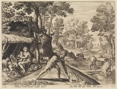 Adam at Work after the Fall, from "The Story of the First Men"