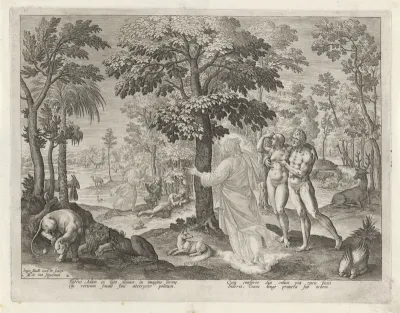 Adam en Eva in het paradijs