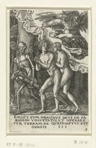 Adam en Eva uit het Paradijs verdreven