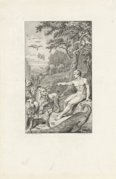 Adam geeft de dieren hun namen