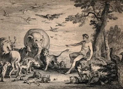 Adam naming the animals