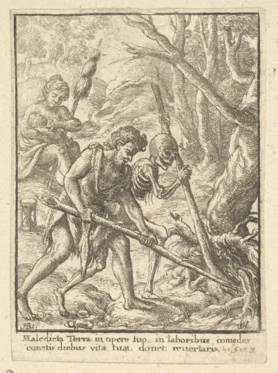 Adam Ploughing, from "Dance of Death"