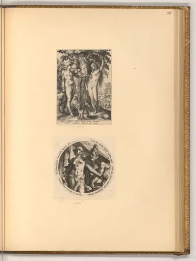 Adam und Eva mit der Schlange; Judith mit dem Haupt des Holofernes