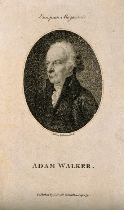 Adam Walker. Stipple engraving after S. Drummond