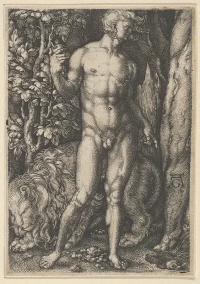 Adam with a Lion