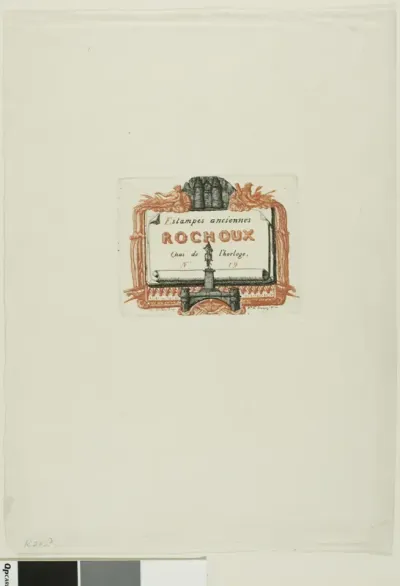 Address-Card of the Printseller, Rochoux