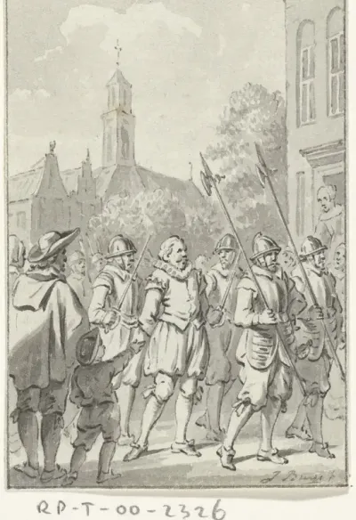 Admiraal Blois van Treslong gevangen gezet op het Gravensteen te Middelburg, 27 februari 1585
