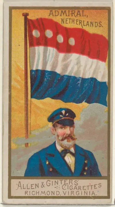 Admiral, Netherlands, from the Naval Flags series (N17) for Allen & Ginter Cigarettes Brands