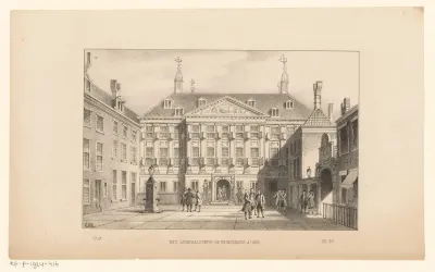 Admiraliteitshof of Prinsenhof in Amsterdam in 1661