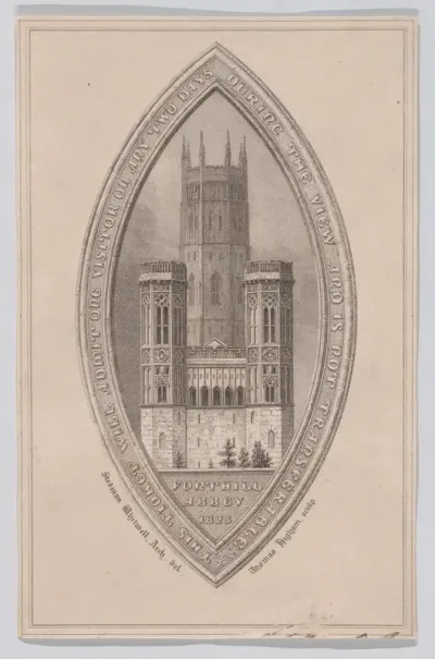 Admission Ticket for Fonthill Abbey
