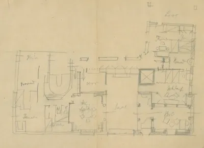 Adolf Loos, Studija tlocrta stana