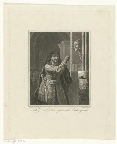 Adolf van Gelder bedreigt zijn vader