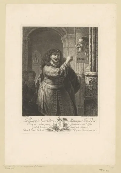 Adolf van Gelre bedreigt zijn vader die in de gevangenis zit, 1465