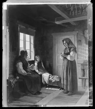 Adolf von Becker: "Iltapäivä maalla" vuodelta 1887