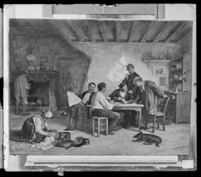 Adolf von Becker: "Pikettipeli" vuodelta 1869