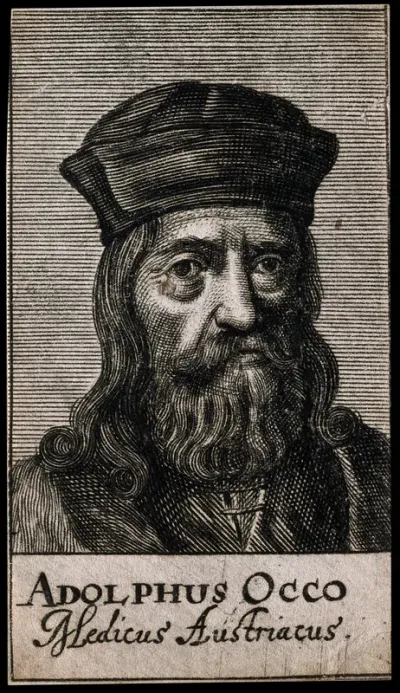 Adolph Occo I. Line engraving, 1688