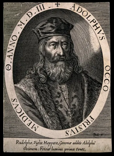 Adolph Occo I. Line engraving by D. Custos