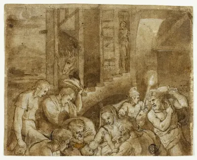 Adoration of the Shepherds: Upper Half