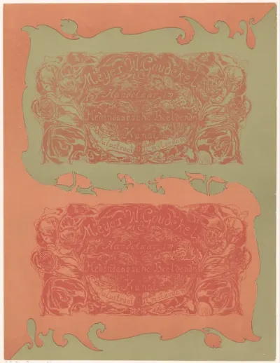 Advertentie van kunsthandelaar Meijer W. Goudeket