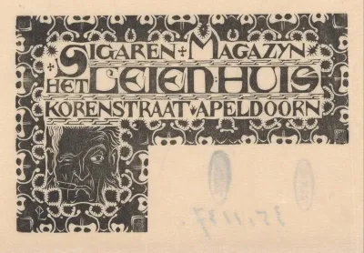 Advertentie van sigarenmagazijn Het Leienhuis