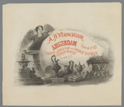 Advertentie voor edelsmid A.D. Verschuur