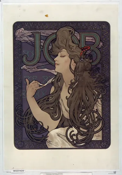 Advertisement for Job cigarettes.