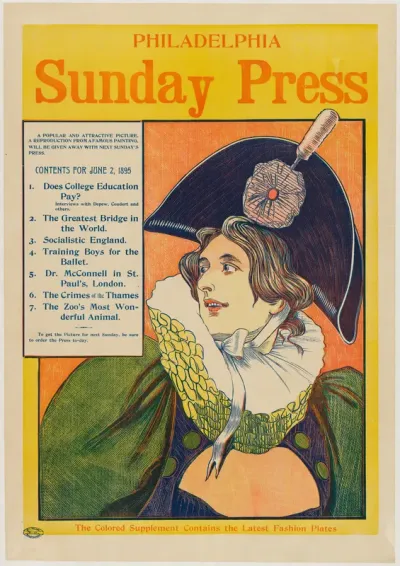Advertisement for Philadelphia Sunday Press, June 2, 1895
