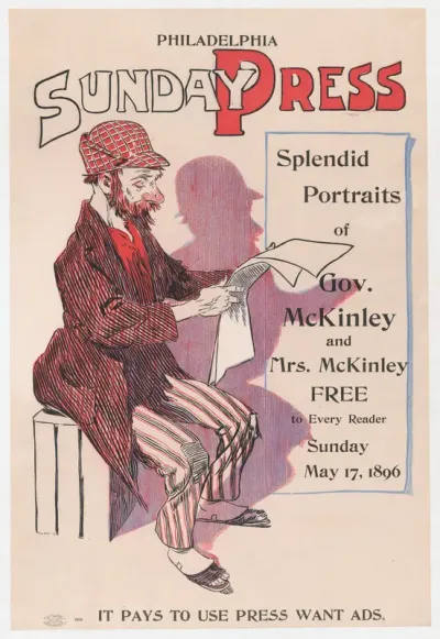 Advertisement for Philadelphia Sunday Press, May 17, 1896