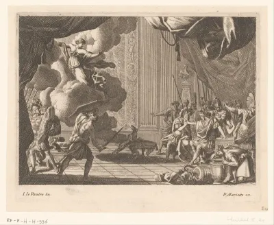 Aegeus herkent zijn zoon Theseus