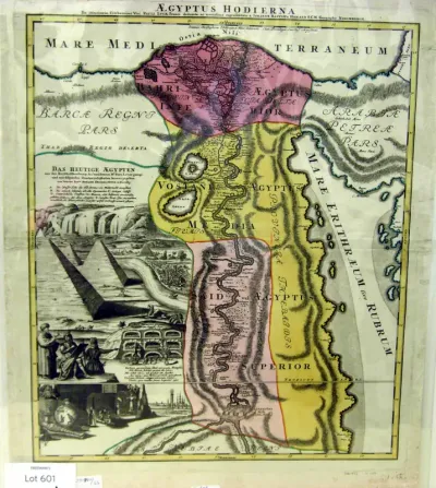 Aegyptus Hodierna, Map of Egypt