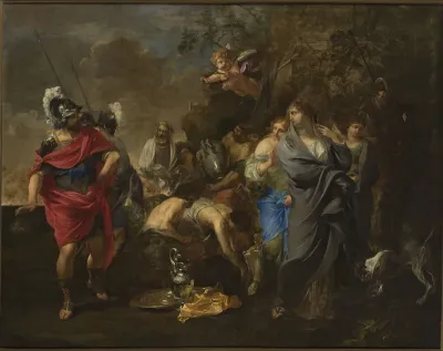 Aeneas and Dido.