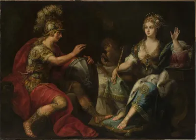 Aeneas and Dido.
