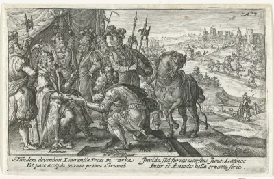 Aeneas bezoekt koning Latinus