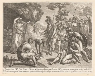 Aeneas bij de sibylle Arcana