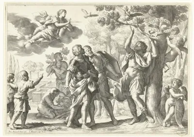 Aeneas breekt de gouden tak af