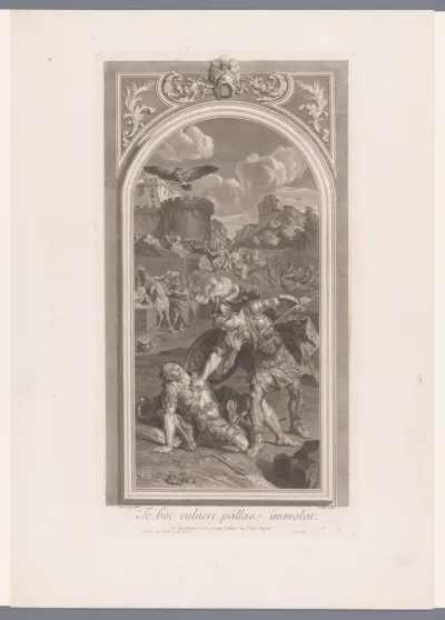 Aeneas doodt Turnus