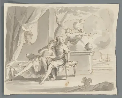 Aeneas en Dido, Mercurius waarschuwt Aeneas
